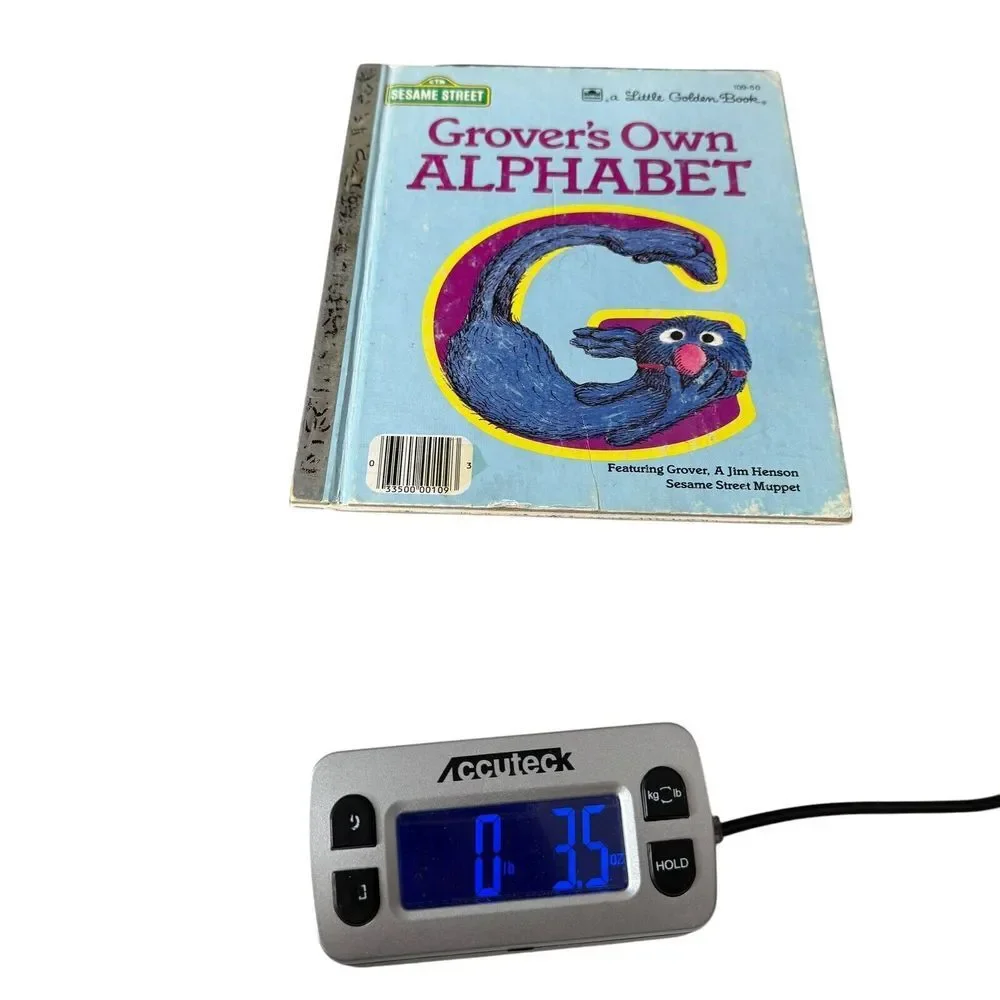 A Little Golden Book Sesame Street Grover's Own Alphabet Hardcover 1978 Vintage‎